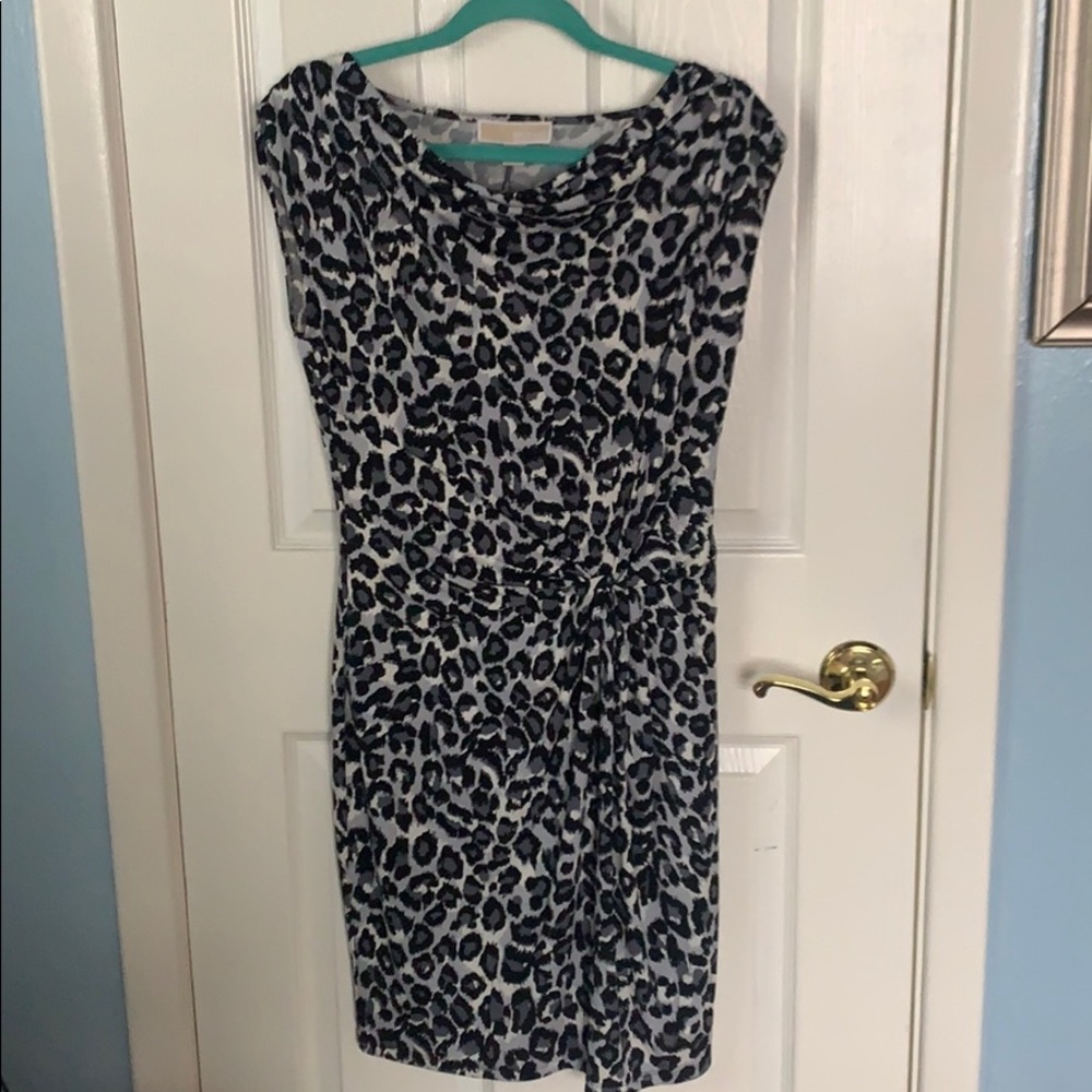 NWT Michael Kors Leopard Print Dress Size S